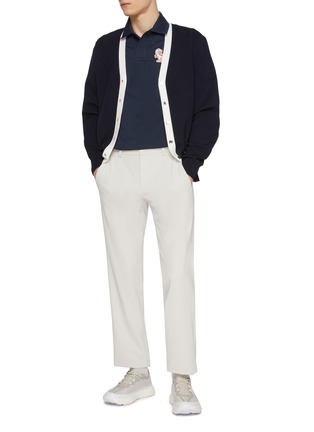 SOUTHCAPE | Dinosaur Patch Buttoned Polo Shirt