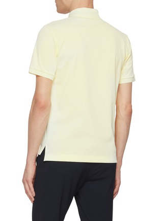 Back View - Click To Enlarge - SOUTHCAPE - Dinosaur Patch Buttoned Polo Shirt