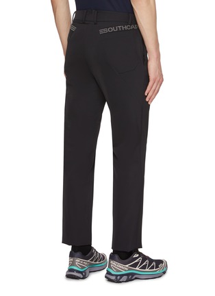Back View - Click To Enlarge - SOUTHCAPE - Cropped Logo Elastic Band Pants