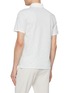 Back View - Click To Enlarge - SOUTHCAPE - Printed Logo Monogram Half Zip Polo Shirt