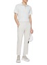 Figure View - Click To Enlarge - SOUTHCAPE - Printed Logo Monogram Half Zip Polo Shirt