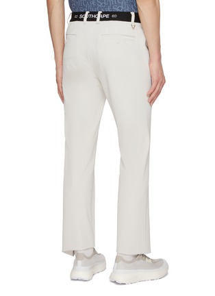 Back View - Click To Enlarge - SOUTHCAPE - Cropped Logo Waistband Pants