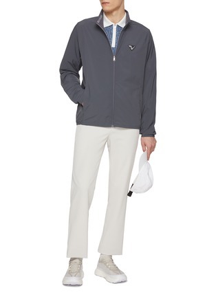 Figure View - Click To Enlarge - SOUTHCAPE - Cropped Logo Waistband Pants