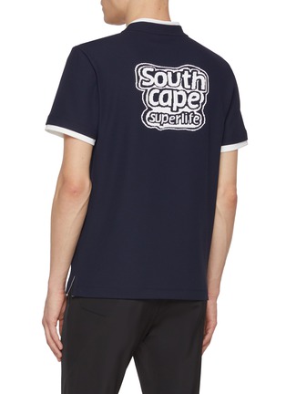 Back View - Click To Enlarge - SOUTHCAPE - Printed Logo Superlife Layered T-shirt