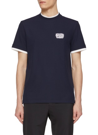 Main View - Click To Enlarge - SOUTHCAPE - Printed Logo Superlife Layered T-shirt