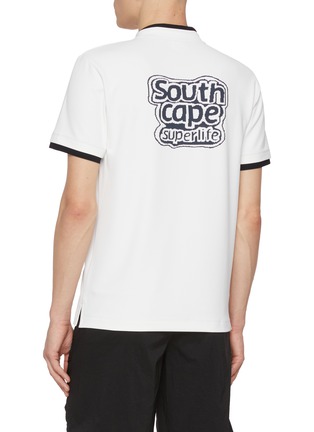 Back View - Click To Enlarge - SOUTHCAPE - Printed Logo Superlife Layered T-shirt