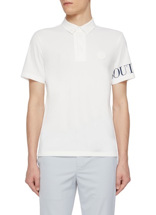 Main View - Click To Enlarge - SOUTHCAPE - Badge Sleeve Logo Polo Shirt