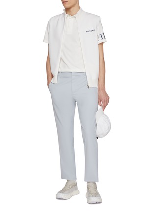 Figure View - Click To Enlarge - SOUTHCAPE - Badge Sleeve Logo Polo Shirt