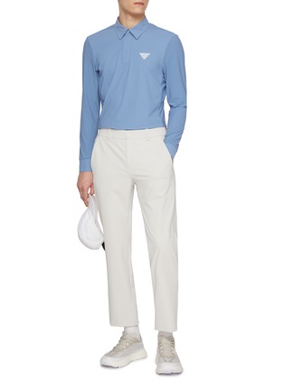 Figure View - Click To Enlarge - SOUTHCAPE - Traingle Logo Patch Polo Shirt