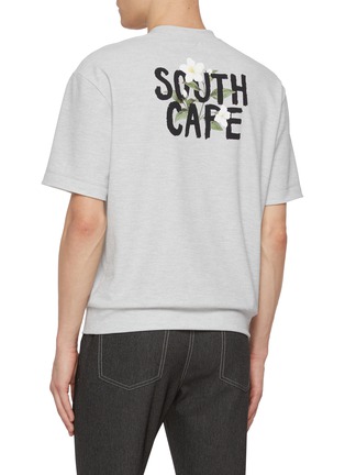 Back View - Click To Enlarge - SOUTHCAPE - Printed Floral Logo T-shirt