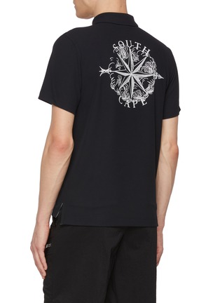Back View - Click To Enlarge - SOUTHCAPE - Printed South Cross Polo Shirt