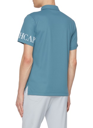 Back View - Click To Enlarge - SOUTHCAPE - Badge Sleeve Logo Polo Shirt