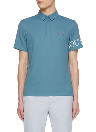 Main View - Click To Enlarge - SOUTHCAPE - Badge Sleeve Logo Polo Shirt