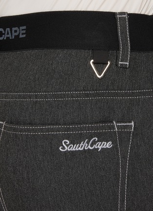  - SOUTHCAPE - Cropped Denim Effect Pants