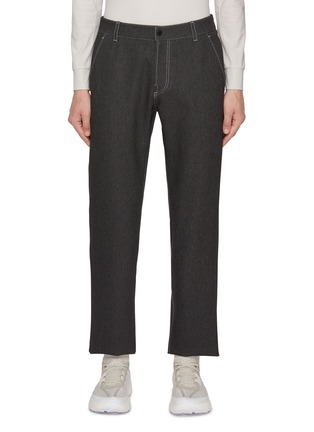 Main View - Click To Enlarge - SOUTHCAPE - Cropped Denim Effect Pants