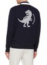 Back View - Click To Enlarge - SOUTHCAPE - Buddy Jacquard Dinosaur Knit Cardigan