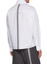 Back View - Click To Enlarge - MORDECAI - Stripe Back Cotton Kimono Shirt