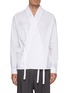 Main View - Click To Enlarge - MORDECAI - Stripe Back Cotton Kimono Shirt