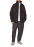 Figure View - Click To Enlarge - MORDECAI - Pleated Stripe Side Wool Trousers