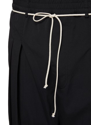  - MORDECAI - Contrast Pleated Drawstring Trousers