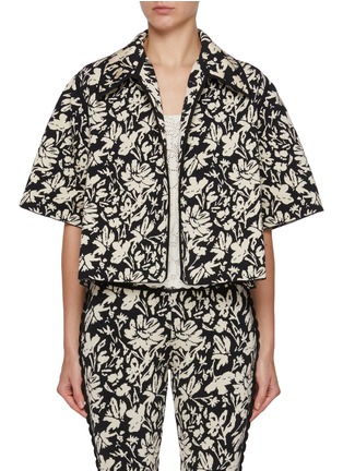 Main View - Click To Enlarge - PEPA POMBO - Sira Jacquard Knit Jacket