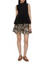 Figure View - Click To Enlarge - PEPA POMBO - Cian Floral Jacquard Knit Mini Skirt