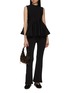 Figure View - Click To Enlarge - PEPA POMBO - Nero Flared Pants