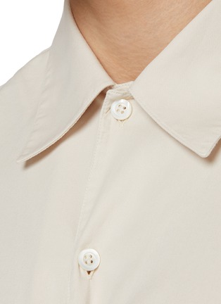  - BRUNELLO CUCINELLI - Spread Collar Cotton Shirt