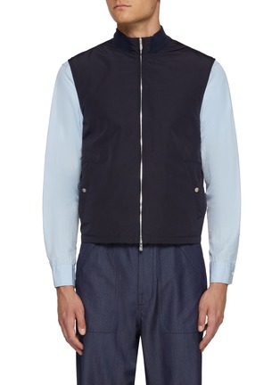 Main View - Click To Enlarge - BRUNELLO CUCINELLI - Stand Collar Zip Up Vest
