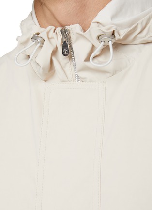  - BRUNELLO CUCINELLI - Coated Cotton Canvas Hooded Jacket