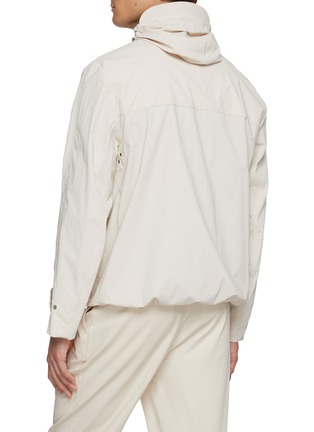 Back View - Click To Enlarge - BRUNELLO CUCINELLI - Coated Cotton Canvas Hooded Jacket