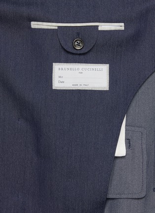  - BRUNELLO CUCINELLI - Denim Effect Double Breasted Blazer
