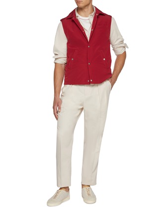 Figure View - Click To Enlarge - BRUNELLO CUCINELLI - Water Resistant Button Front Vest