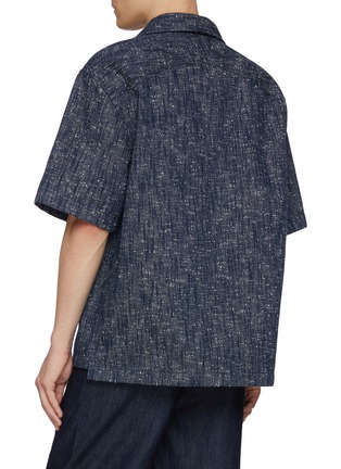 Back View - Click To Enlarge - BOTTEGA VENETA - Textured Fleck Shirt