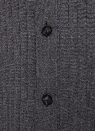  - BOTTEGA VENETA - Lightweight Wool Ribbed Cardigan