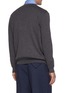 Back View - Click To Enlarge - BOTTEGA VENETA - Lightweight Wool Ribbed Cardigan