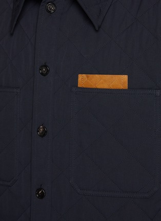  - BOTTEGA VENETA - Intrecciato Pocket Insert Quilted Shirt Jacket
