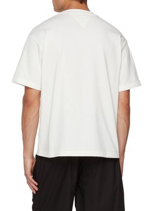 Back View - Click To Enlarge - BOTTEGA VENETA - Intrecciato Pocket Insert Cotton T-shirt