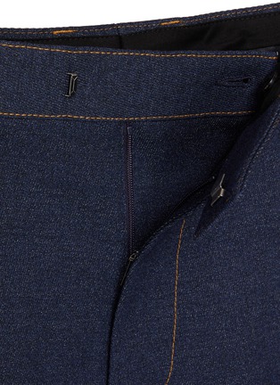  - BOTTEGA VENETA - Triangle Pocket Pleated Straight Leg Wool Pants