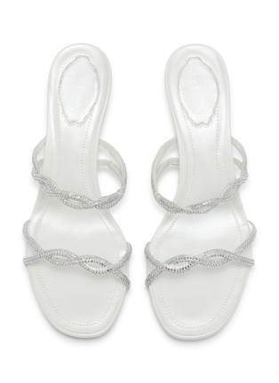 Detail View - Click To Enlarge - RENÉ CAOVILLA - Braid 50 Crystal Strass Satin Sandals