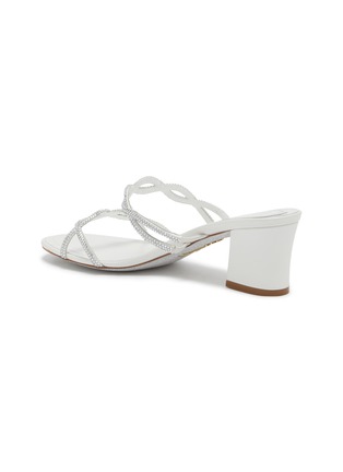  - RENÉ CAOVILLA - Braid 50 Crystal Strass Satin Sandals