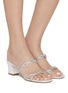 Figure View - Click To Enlarge - RENÉ CAOVILLA - Braid 50 Crystal Strass Satin Sandals