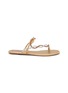 Main View - Click To Enlarge - RENÉ CAOVILLA - Braid Crystal Strass Thong Sandals