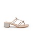 Main View - Click To Enlarge - RENÉ CAOVILLA - Caterina 40 Crystal Strass Satin Sandals
