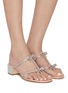 Figure View - Click To Enlarge - RENÉ CAOVILLA - Caterina 40 Crystal Strass Satin Sandals