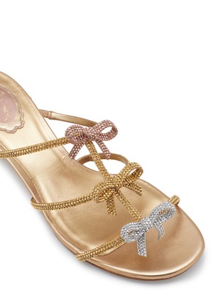 Detail View - Click To Enlarge - RENÉ CAOVILLA - Caterina 40 Crystal Strass Satin Sandals
