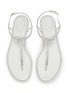 Detail View - Click To Enlarge - RENÉ CAOVILLA - Caterina Flat Satin Crystal Strass Thong Sandals