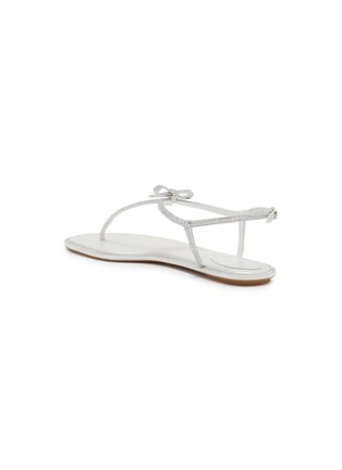  - RENÉ CAOVILLA - Caterina Flat Satin Crystal Strass Thong Sandals