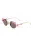 Main View - Click To Enlarge - LOEWE - Daisy Field Metal Oval Sunglasses