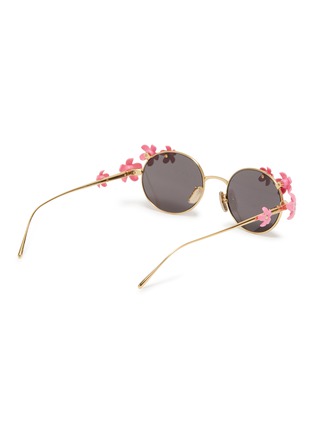 Figure View - Click To Enlarge - LOEWE - Daisy Field Metal Oval Sunglasses